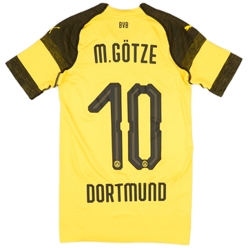 2018-19 Borussia Dortmund Player Issue (EvoKNIT) Home Shirt M.Gotze #10 (S)