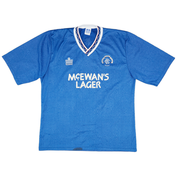 1990-92 Rangers Home Shirt - 8/10 - (XL)