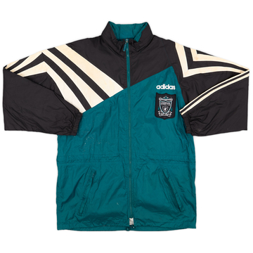 1995-96 Liverpool adidas Hooded Rain Jacket - 7/10 - (S)