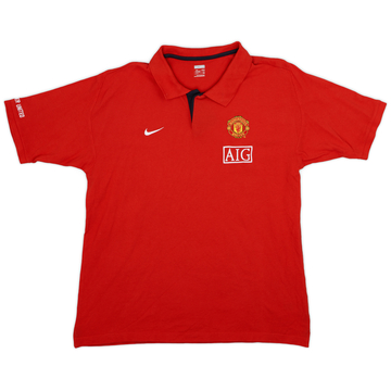 2008-09 Manchester United Nike Polo Shirt - 8/10 - (XXL)