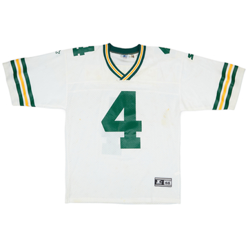 1997-98 Green Bay Packers Favre #4 Starter Away Jersey - 6/10 - (M)