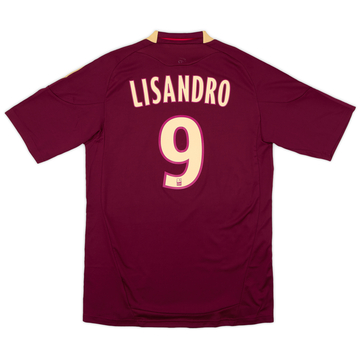 2010-11 Lyon Away Shirt Lisandro #9 (M)