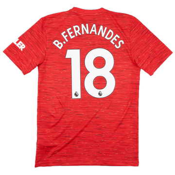 2020-21 Manchester United Home Shirt B.Fernandes #18 - 8/10 - (S)