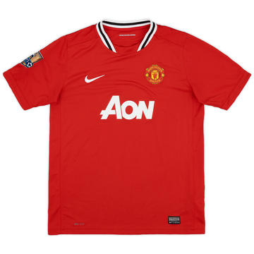 2011-12 Manchester United Home Shirt - 9/10 - (XL.Boys)
