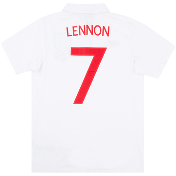 2009 England Match Issue Home Shirt Lennon #7 (v Croatia)