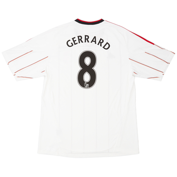 2010-11 Liverpool Away Shirt Gerrard #8 - 5/10 - (XL)