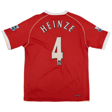 2006-07 Manchester United Home Shirt Heinze #4 - 6/10 - (M)