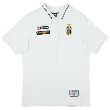 2001-02 Juventus Lotto 1/4 Zip Polo Shirt - 6/10 - (M)