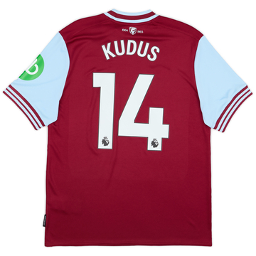 2024-25 West Ham Home Shirt Kudus #14