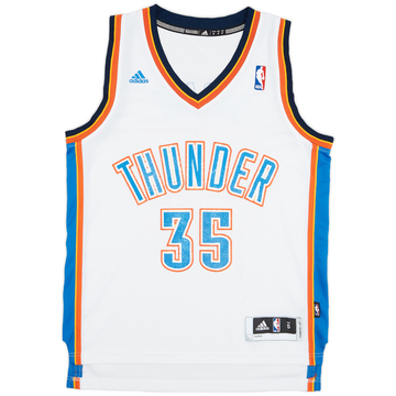 2010-14 Oklahoma City Thunder Durant #35 adidas Swingman Home Jersey - 6/10 - (S)