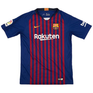 2018-19 Barcelona Home Shirt - 7/10 - (XL.Boys)