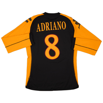 2010-11 Roma Third L/S Shirt Adriano #8 - 6/10 - (XL)