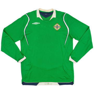 2008-10 Northern Ireland Home L/S Shirt - 7/10 - (M)