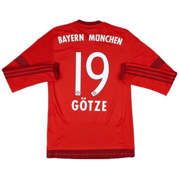 2015-16 Bayern Munich Home L/S Shirt Gotze #19 - 10/10 - (XS)