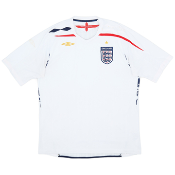 2007-09 England Home Shirt - 5/10 - (XL)