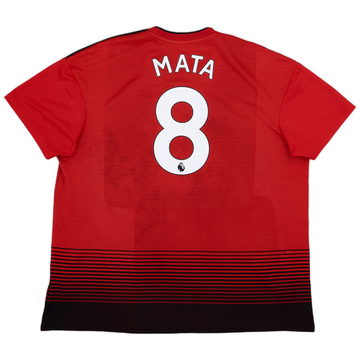 2018-19 Manchester United Home Shirt Mata #8 - 8/10 - (XXL)