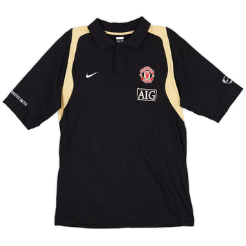 2007-08 Manchester United Nike Polo Shirt - 8/10 - (L)