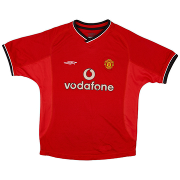 2000-02 Manchester United Home Shirt - 7/10 - (M.Boys)