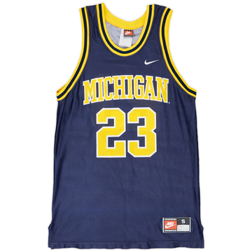 1994-98 Michigan Wolverines Taylor #23 Nike Away Jersey - 9/10 - (S)