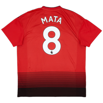 2018-19 Manchester United Home Shirt Mata #8ES