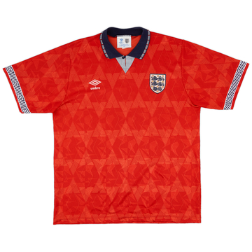1990-93 England Away Shirt - 8/10 - (XL)