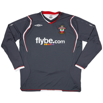 2008-09 Southampton Away L/S Shirt #3 - 8/10 - (XL)