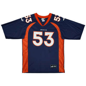 1998-01 Denver Broncos Romanowski #53 Puma Home Jersey - 8/10 - (L)
