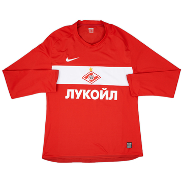 2009 Spartak Moscow Player Issue Home L/S Shirt - 8/10 - (XL)