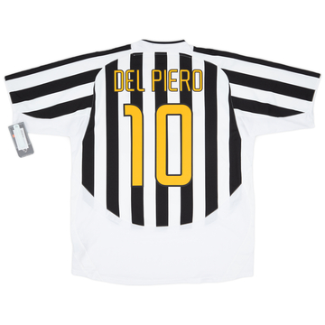2003-04 Juventus Home Shirt Del Piero #10 (XL)