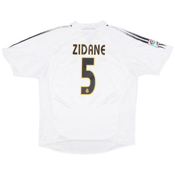 2004-05 Real Madrid Home Shirt Zidane #5 - 5/10 - (XL)