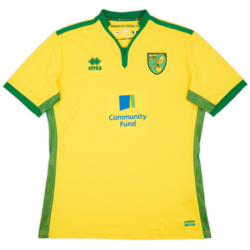 2016-17 Norwich Home Shirt - 9/10 - (XXL)