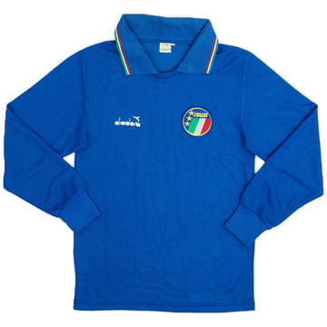 1986-91 Italy Home L/S Shirt - 7/10 - (L.Boys)