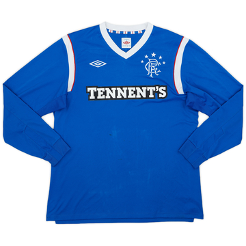 2011-12 Rangers Home L/S Shirt - 6/10 - (L)