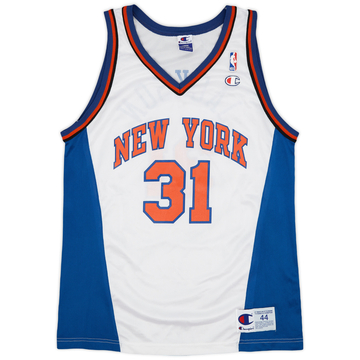 2001-02 New York Knicks Jackson #31 Champion Home Jersey - 9/10 - (L)