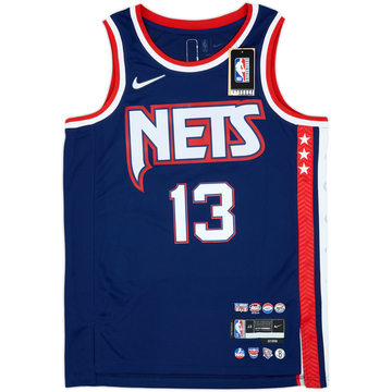 2021-22 Brooklyn Nets Harden #13 Nike Swingman Alternate Jersey (L)