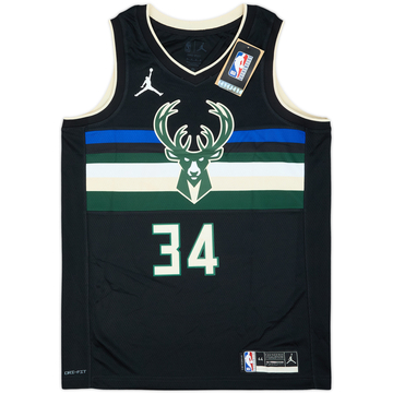 2020-22 Milwaukee Bucks Antetokounmpo #34 Nike Swingman Alternate Jersey (M)