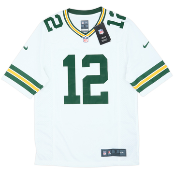 2012-22 Green Bay Packers Rodgers #12 Nike Game Away Jersey (S)