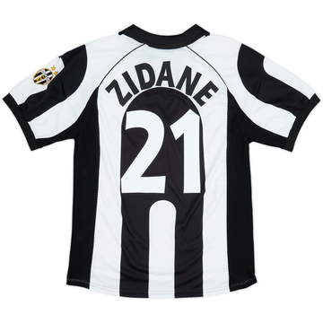 1997-98 Juventus Centenary Home Shirt Zidane #21 - 6/10 - (L)