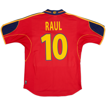 1999-02 Spain Home Shirt Raul #10 - 8/10 - (M)