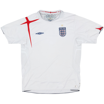 2005-07 England Home Shirt - 4/10 - (L)