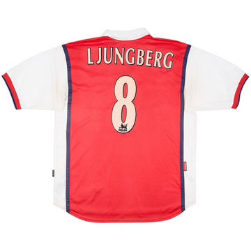 1999-00 Arsenal Home Shirt Ljungberg #8 - 6/10 - (XL)