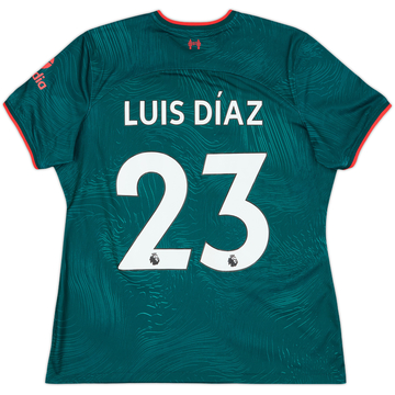 2022-23 Liverpool Third Shirt Luis Diaz #23 - 10/10 - (Women's XL)