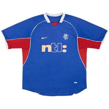 2001-02 Rangers Home Shirt - 4/10 - (XL)