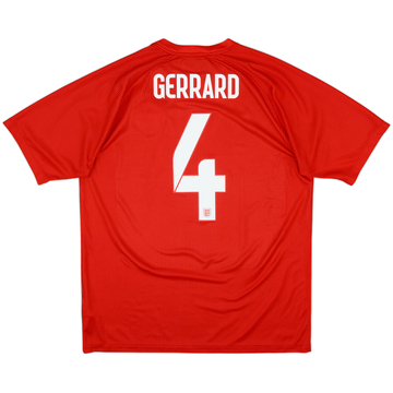 2014-15 England Away Shirt Gerrard #4 - 9/10 - (L)