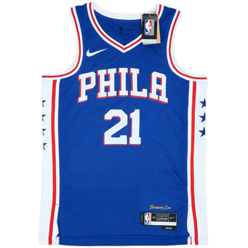 2017-25 Philadelphia 76ers Embiid #21 Nike Swingman Away Jersey (M)