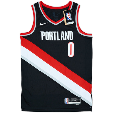 2017-23 Portland Trail Blazers Lillard #0 Nike Swingman Away Jersey (S)