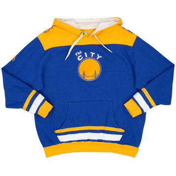 2016-17 Golden State Warriors Majestic Hardwood Classics Hooded Sweat Top - 6/10 - (L)