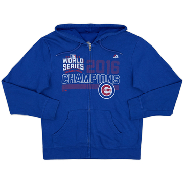 2016 Chicago Cubs World Series Champions Majestic Full-Zip Hooded Sweat Top - 6/10 - (M)