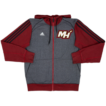 2013-14 Miami Heat adidas Full-Zip Hooded Sweat Top - 9/10 - (M)