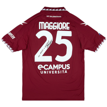 2023-24 Salernitana Match Issue Signed Home Shirt Maggiore #25